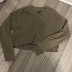 Kendall & Kylie Olive Knit Top